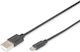 Digitus Regular USB 2.0 to micro USB Cable Μαύρο 1.8m DB-300127-018-S 1τμχ