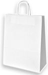 Paper Bags with Handle White 22x10x31cm 100pcs
