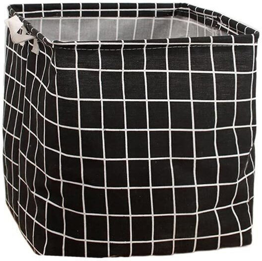 Coș de Depozitare Negru 51x42x46cm 1buc