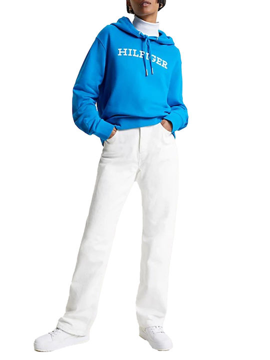 Tommy Hilfiger Women's Hooded Sweatshirt Turquoise