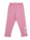 Kinder Leggings Lang Rosa