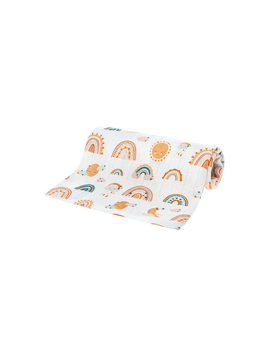 Bocioland Swaddle Blanket Multicolour 75x75cm