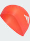 adidas 3-Stripes Silicone Adults Swimming Cap Red