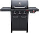 Char-Broil Professional Power Edition Gasgrill Rost 44.5cmx61.5cmcm mit 3 cm 7.05kW und Seitenbrenner