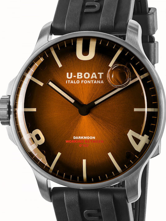 U-Boat Darkmoon Men's Watch 44mm Battery with B...