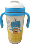 Kids Bamboo Water Bottle with Straw