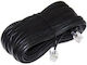Comp Flat Cablu Telefon RJ11 6P4C 5m Negru (01.074.0026)