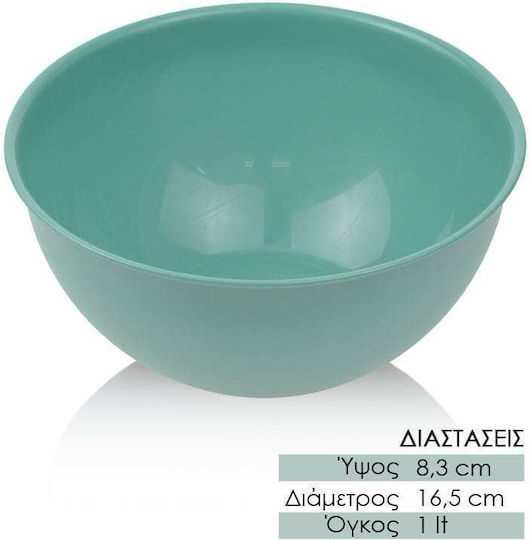 Plastic Salad Bowl Green