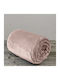 Kocoon Meleg Blanket Velvet Queen 220x240cm. Light Pink