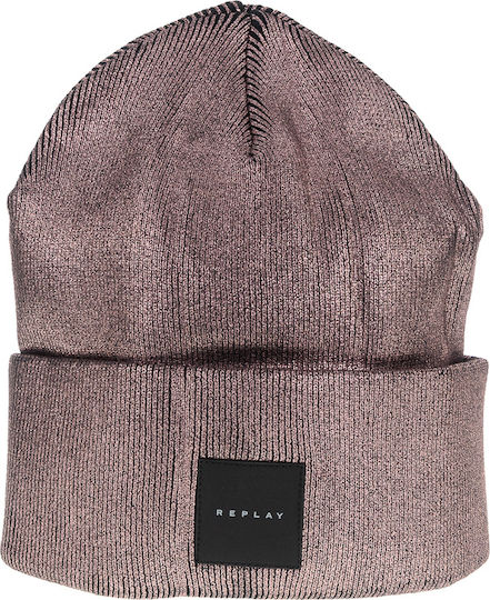 Beanie Γυναικείος Σκούφος Πλεκτός σε Ροζ χρώμα