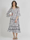 Ble Resort Collection Γυναικείο Μακρύ Φόρεμα Παραλίας Χρυσό