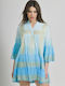 Ble Resort Collection Γυναικείο Φόρεμα Παραλίας Τιρκουάζ