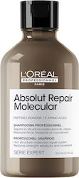 L'Oreal Professionnel Serie Expert Absolut Repair Molecular Σαμπουάν Μοριακής Επανόρθωσης χωρίς Θειικά Άλατα για Ταλαιπωρημένα Μαλλιά 300ml