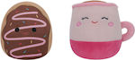 Jazwares Jucărie de Pluș Squishmallows Flipmallows Deja The Donut & Emery The Latte 13 cm pentru 3+ Ani