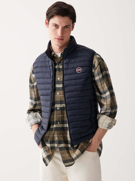 Αμάνικο Χειμωνιάτικο Μπουφάν Puffer Navy Μπλε