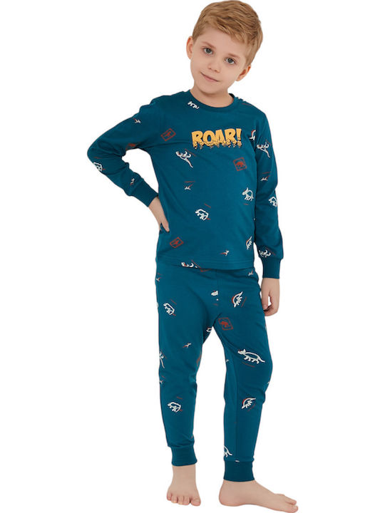 Roly Poly Kinder Schlafanzug Winterlich Petrol ...
