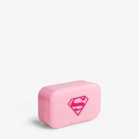 SmartShake Supergirl Θήκη Χαπιών σε Ροζ χρώμα 2τμχ 2-PACK