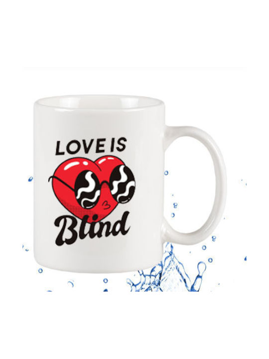 Love Tasse aus Porzellan Weiß 1Stück