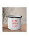 Tasse Emaille "Dad a son's first hero,a daughter's first love" 1Stück