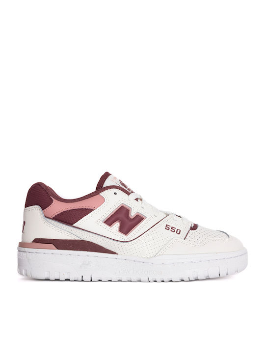 New Balance 550 Γυναικεία Sneakers Λευκά BBW550DP