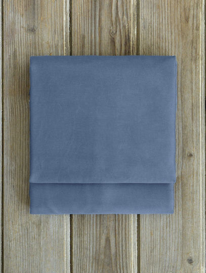 Nima Bettlaken Super-Doppel mit Gummiband 165x205+35cm. Unicolors Dark Denim