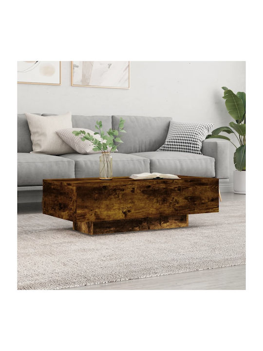 Rectangular Wooden Coffee Table Walnut L100xW49.5xH31cm