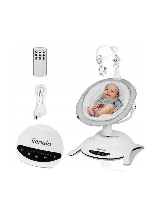 Lionelo Elektrisch Baby Entspannung 2 in 1 Bella mit Musik Gray für Kinder bis zu 9kg