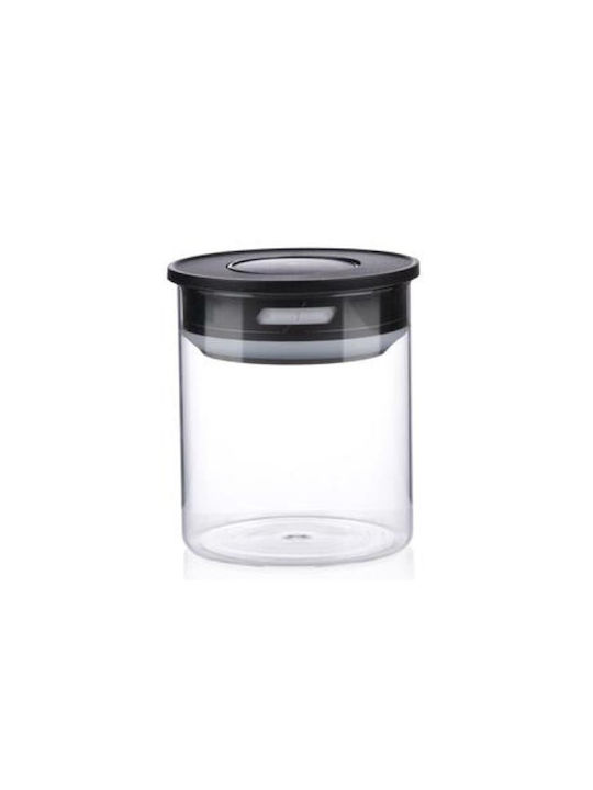 Alpina Appliances General Use Vase with Airtight Lid Glass Transparent 700ml 1 Piece