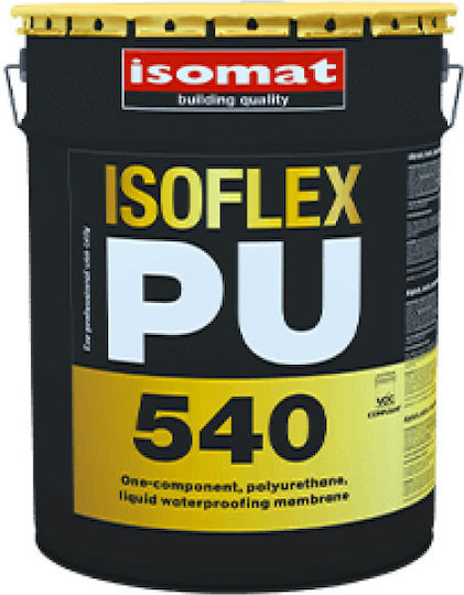 Isomat Isoflex-pu 540 Επαλειφόμενο Στεγανωτικό Πολυουρεθάνης 25kg Γκρι