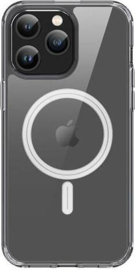 Dux Ducis Clin Задна корица Силикон / Пластмаса / Изкуствена кожа Магнитен Прозрачен (iPhone 15 Pro Max)