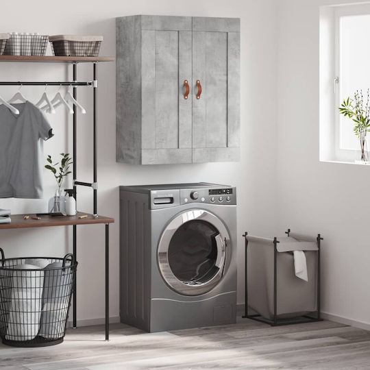vidaXL Badezimmerschrank B69.5xT34xH90cm Gray