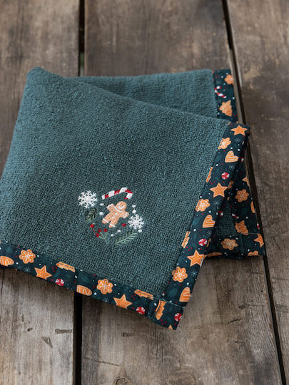 Nima Gingerbread Коледна Хавлиени кърпи Зелен Д40xШ40см.