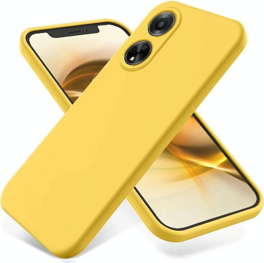 Pure Color Back Cover Σιλικόνης Κίτρινο (Oppo A98)
