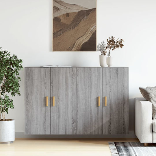 Μπουφές Ξύλινος Γκρι Sonoma 69.5x34x90cm