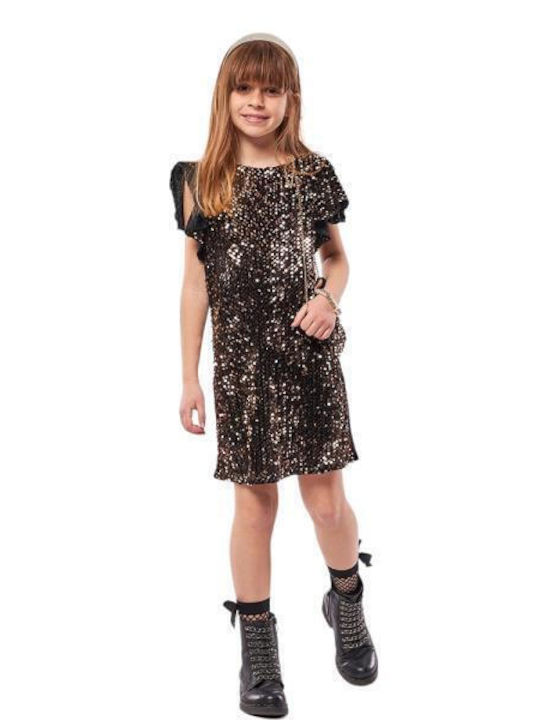 Εβίτα Παιδικό Φόρεμα Μαύρο