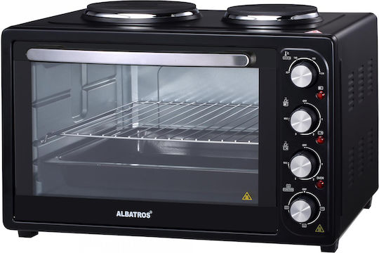 Albatros Ηλεκτρικό Φουρνάκι 45lt Χωρίς Εστίες Μαύρο