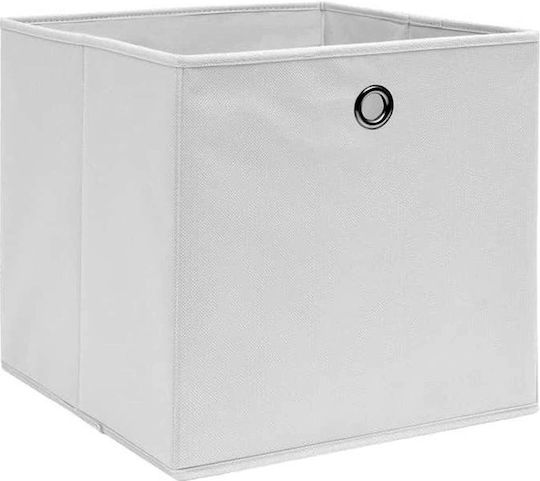 General Trade Stoff Aufbewahrungsbox Weiß 30x30x30cm 1Stück