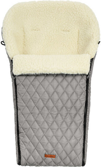 Sensillo Quilted Universal Waterproof Stroller Footmuff 95x40cm Gray