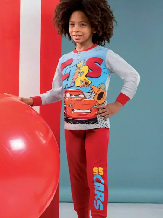 Sabor Kinder Schlafanzug Winterlich Baumwoll Rot Disney Maqueen