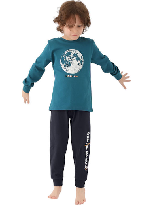 Roly Poly Kids' Pajamas Winter Petrol Moonday