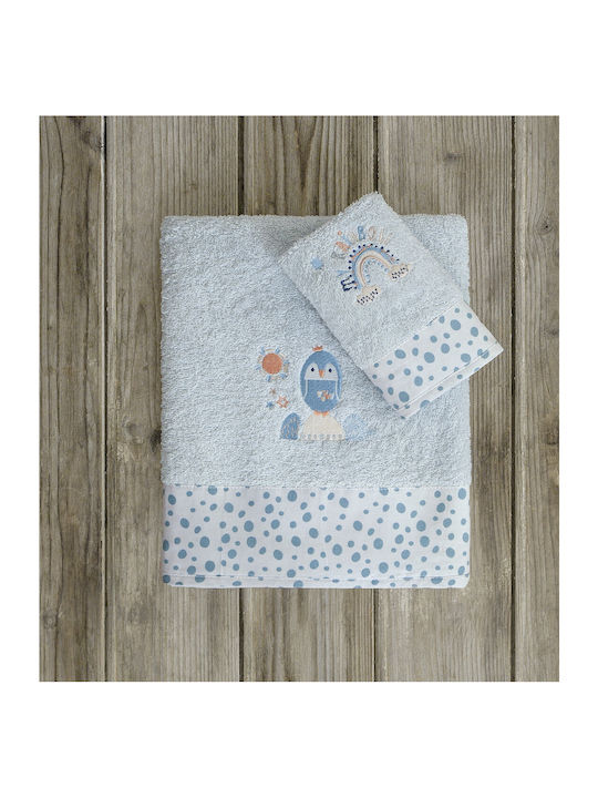 Nima Set of baby towels 2pcs Light Blue 32594