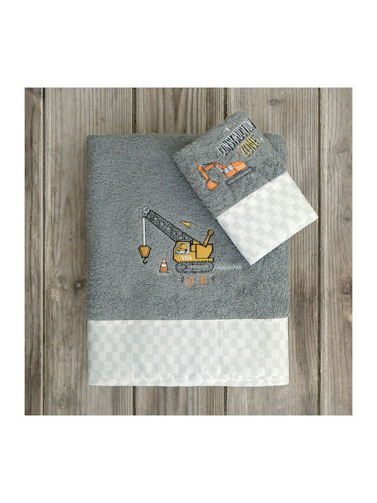 Nima Set of baby towels 2pcs Gray 32589