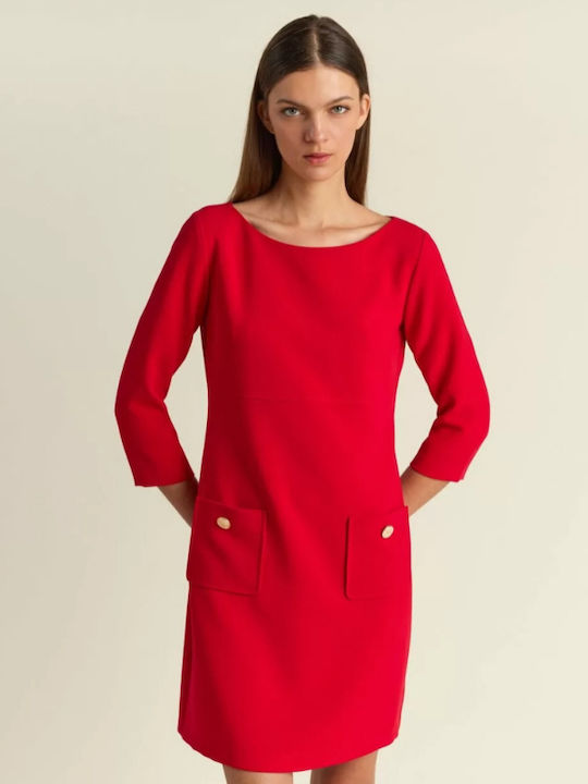 Forel Mini Kleid Rot