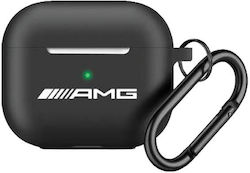 AMG White Logo Husă cu cârlig în culoarea Negru pentru Apple AirPods Pro 2