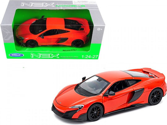 Welly Modeling Figure Car Orange in Scale 1:24