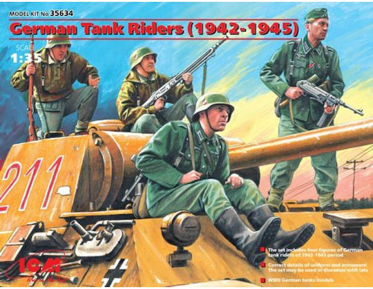 ICM Φιγούρα Μοντελισμού German Tank σε Κλίμακα 1:35