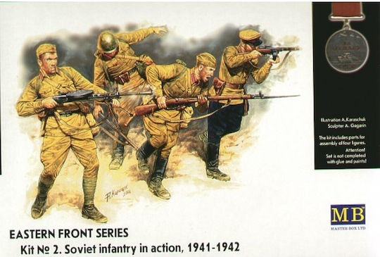 Master Box Front Summer 1941 Russian Static Figure Model 1:35