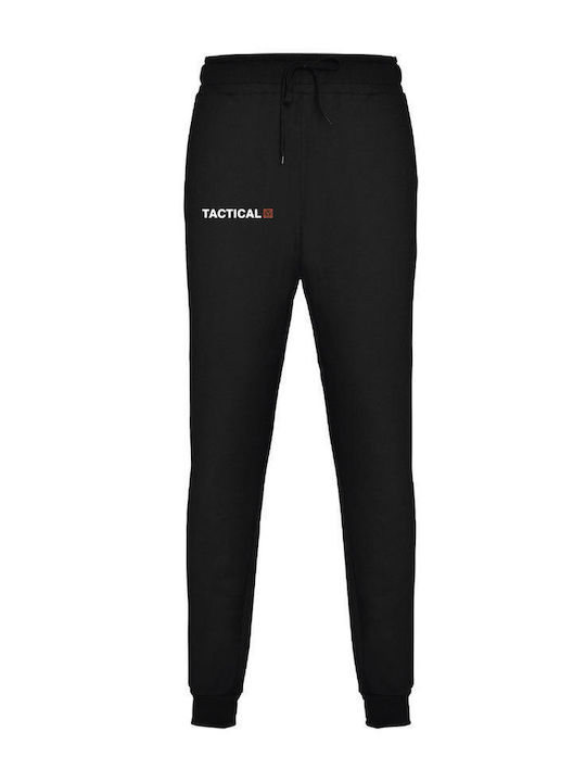 FightFlix Men's Sweatpants with Rubber Black