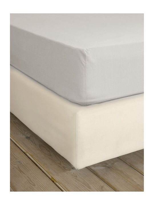 Nima Unicolors Σεντόνι King Size με Λάστιχο 185...
