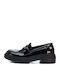 Patent Leather Women's Loafers in Black Color